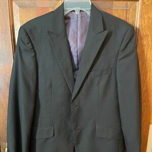 Men’s Black pinstripe 38R suit jacket